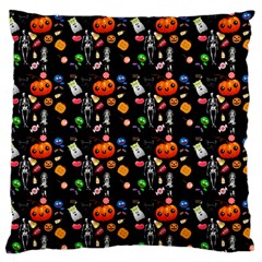 Halloween Treats Pattern Black Standard Flano Cushion Case (two Sides) by snowwhitegirl