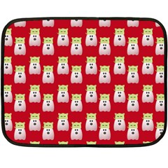 Ghost Pet Red Fleece Blanket (mini) by snowwhitegirl