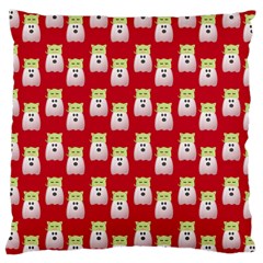 Ghost Pet Red Large Cushion Case (one Side) by snowwhitegirl