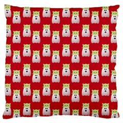 Ghost Pet Red Standard Flano Cushion Case (one Side)