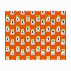 Ghost Pet Orange Small Glasses Cloth by snowwhitegirl