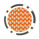 Ghost Pet Orange Poker Chip Card Guard Front