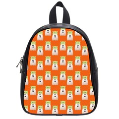 Ghost Pet Orange School Bag (small) by snowwhitegirl