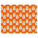 Ghost Pet Orange Double Sided Flano Blanket (Medium)  60 x50  Blanket Back