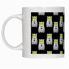 Ghost Pet Black White Mugs