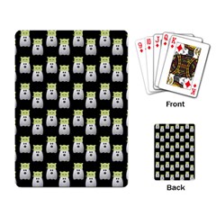 Ghost Pet Black Playing Cards Single Design by snowwhitegirl