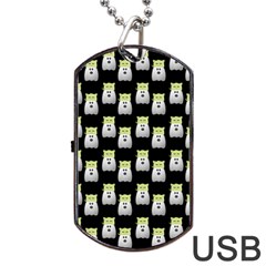 Ghost Pet Black Dog Tag Usb Flash (two Sides) by snowwhitegirl