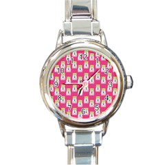 Ghost Pet Pink Round Italian Charm Watch by snowwhitegirl