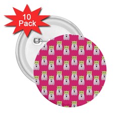 Ghost Pet Pink 2 25  Buttons (10 Pack)  by snowwhitegirl