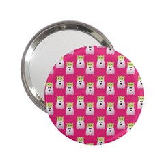 Ghost Pet Pink 2 25  Handbag Mirrors by snowwhitegirl