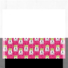 Ghost Pet Pink Rectangular Jigsaw Puzzl by snowwhitegirl