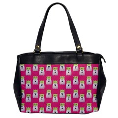 Ghost Pet Pink Oversize Office Handbag by snowwhitegirl