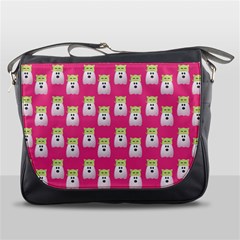 Ghost Pet Pink Messenger Bag by snowwhitegirl