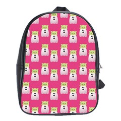 Ghost Pet Pink School Bag (xl) by snowwhitegirl