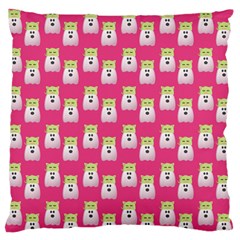 Ghost Pet Pink Standard Flano Cushion Case (one Side)