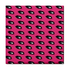 Eyes Dark Pink Tile Coasters by snowwhitegirl