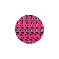 Eyes Dark Pink Golf Ball Marker (4 Pack) by snowwhitegirl