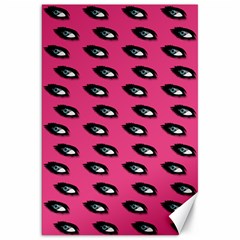 Eyes Dark Pink Canvas 20  X 30  by snowwhitegirl