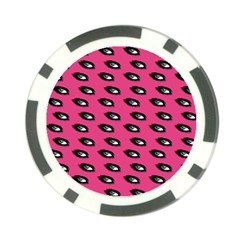 Eyes Dark Pink Poker Chip Card Guard (10 Pack) by snowwhitegirl