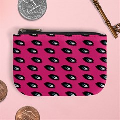 Eyes Dark Pink Mini Coin Purse by snowwhitegirl