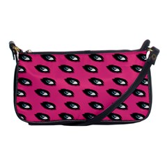 Eyes Dark Pink Shoulder Clutch Bag by snowwhitegirl