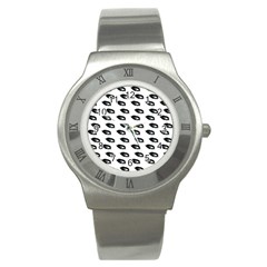 Eyes White Stainless Steel Watch