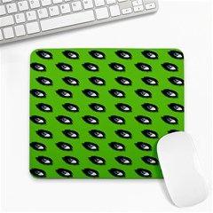 Eyes Green Large Mousepads by snowwhitegirl