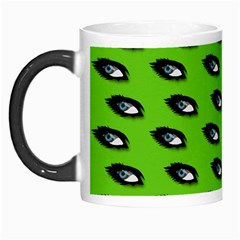 Eyes Green Morph Mugs by snowwhitegirl