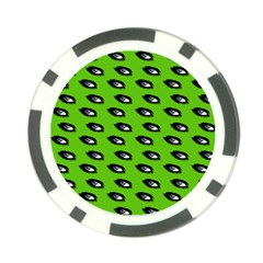 Eyes Green Poker Chip Card Guard (10 Pack) by snowwhitegirl