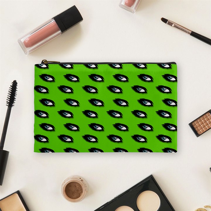 Eyes Green Cosmetic Bag (Medium)