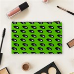 Eyes Green Cosmetic Bag (Medium) Back