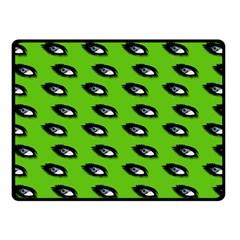 Eyes Green Fleece Blanket (small) by snowwhitegirl