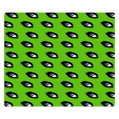 Eyes Green Double Sided Flano Blanket (small)  by snowwhitegirl