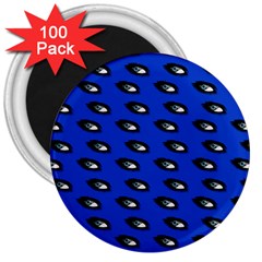 Eyes Blue 3  Magnets (100 Pack) by snowwhitegirl