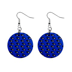 Eyes Blue Mini Button Earrings by snowwhitegirl