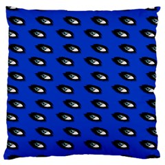 Eyes Blue Large Cushion Case (two Sides) by snowwhitegirl