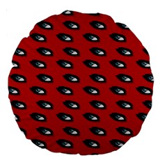 Eyes Red Large 18  Premium Round Cushions