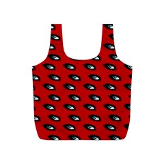 Eyes Red Full Print Recycle Bag (s) by snowwhitegirl