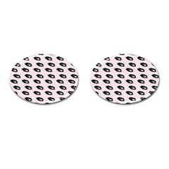 Eyes Pink Cufflinks (oval) by snowwhitegirl