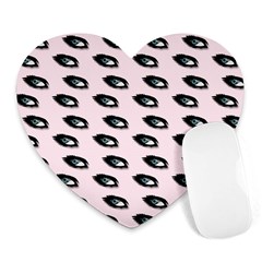 Eyes Pink Heart Mousepads by snowwhitegirl