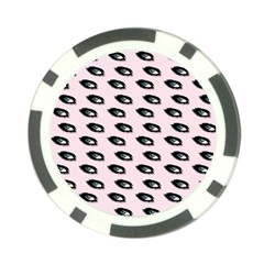 Eyes Pink Poker Chip Card Guard by snowwhitegirl