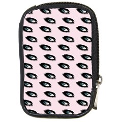 Eyes Pink Compact Camera Leather Case by snowwhitegirl