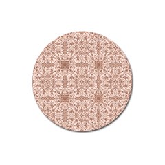 Ornamental Brown Magnet 3  (Round)