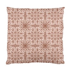 Ornamental Brown Standard Cushion Case (Two Sides)