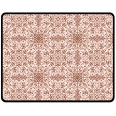 Ornamental Brown Fleece Blanket (Medium) 