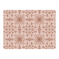 Ornamental Brown Double Sided Flano Blanket (Mini) 