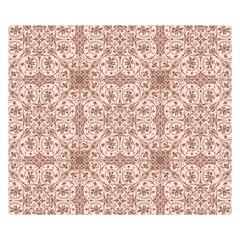 Ornamental Brown Double Sided Flano Blanket (Small) 