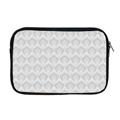 Damask Grey Apple Macbook Pro 17  Zipper Case by snowwhitegirl