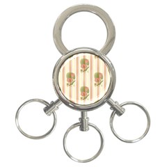 Lotus Flower Waterlily Wallpaper 3-ring Key Chains by Mariart