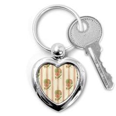 Lotus Flower Waterlily Wallpaper Key Chains (heart)  by Mariart